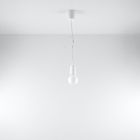 LED závěsné stropní svítidlo DIEGO E27 Overhang White SOLLUX