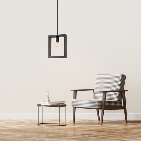 ARIES E27 Wenge Skandinávská závěsná lampa SOLLUX