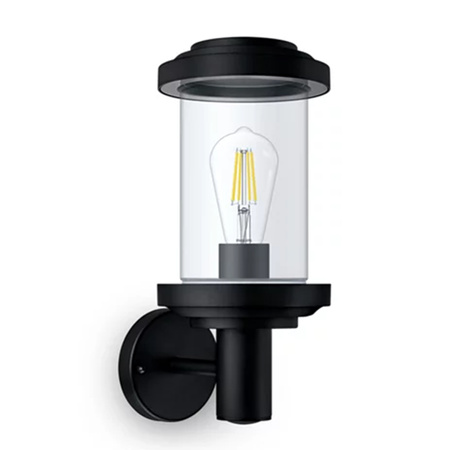 LISTRA E27 IP44 Lucerna směrem dolů černá PHILIPS LED zahradní lampa