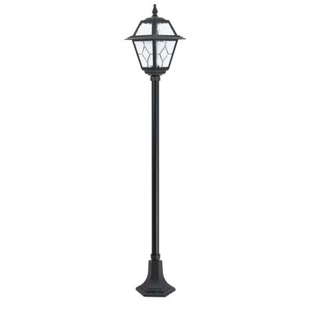 Stožár venkovní zahradní lampy LANTERN E27 Vitráž K 5002/1 N 160cm černá Su-Ma
