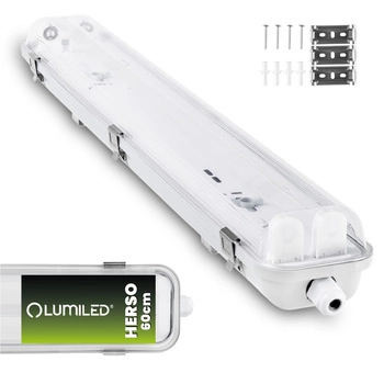 Hermetické Prachotěsné svítidlo T8, G13 IP65 60cm HERSO LUMILED