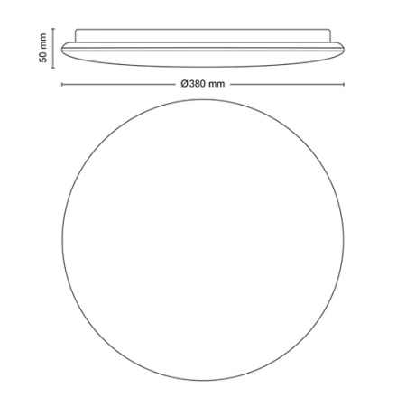 LED plafon pro povrchovou montáž MOIRE 20W 4000K 38cm bílý kulatý PHILIPS