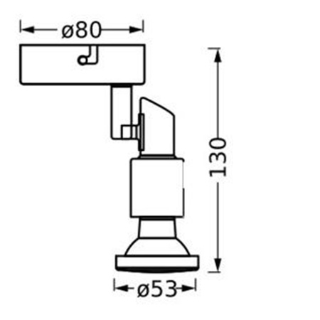 LED stropní nástěnné svítidlo Nástěnná povrchová montáž 3,4 W 230lm 3000K teplá stmívatelná černá LED bodová Ledvance