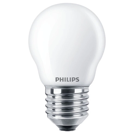 LED kulová žárovka E27 P45 6.5W = 60W 806lm 2700K Teplá bílá vlákno Mléčné PHILIPS