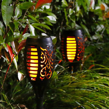 Solární zahradní lampa LARGE TORCH LED efekt plamene 1700K