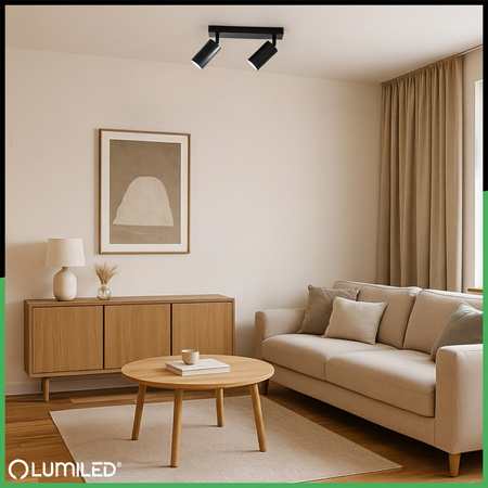 2x GU10 Stropní LED svítidlo, SPOT Reflektor Halogenová Úprava TABULA LUMILED