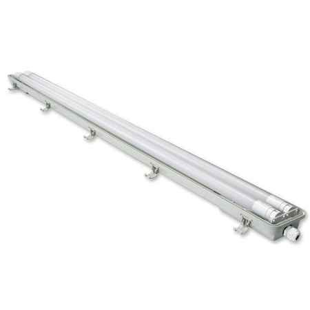 Ohnivzdorné svítidlo 120cm 2xT8 G13 IP65 + LED zářivky 18W 4000K Neutral Masterled