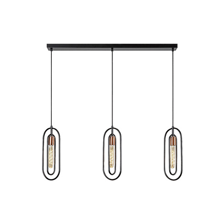 Stropní závěsné svítidlo E27 Matte Black Modern Rovier Rabalux