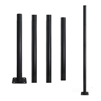 SG 4m Fi 60mm Black Kobi skládací venkovní osvětlovací stožár