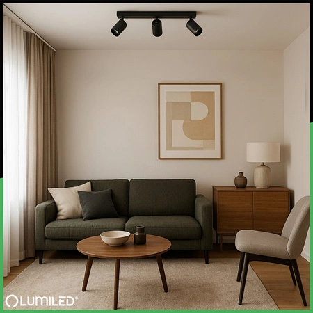 3x GU10 Stropní LED svítidlo, SPOT Reflektor Halogenová Úprava TABULA LUMILED