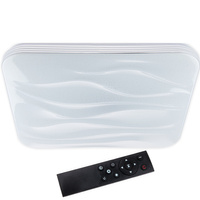 LED stropní koupelnový plafón 72W 3000-6500K White Square Diamond 43cm + dálkové ovládání