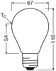 LED žárovka A67 E27 13,8W = 100W 1521lm 2700K Teplá bílá FILAMENTNÍ STMÍVATELNÁ LEDVANCE