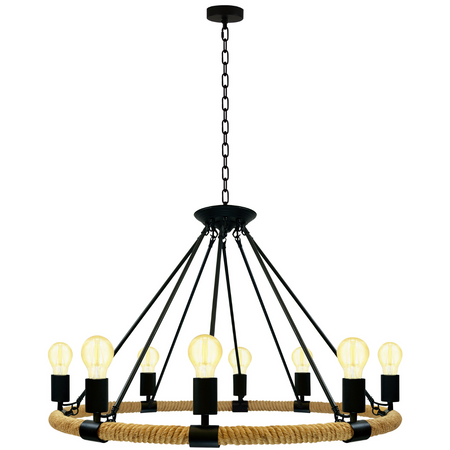 ROPE Arthur závěsná stropní lampa 8xE27 ROPE LOFT Vintage - GOLDLUX (Polux)