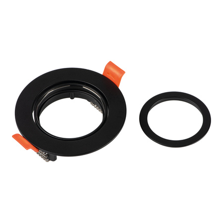 Kruhové stropní bodové svítidlo nastavitelné GU5.3 GU10 kulaté černé Dalla Kanlux