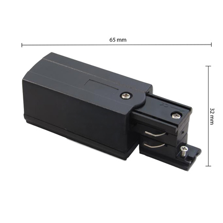 Třífázové koncové napájení pro černé přípojnice