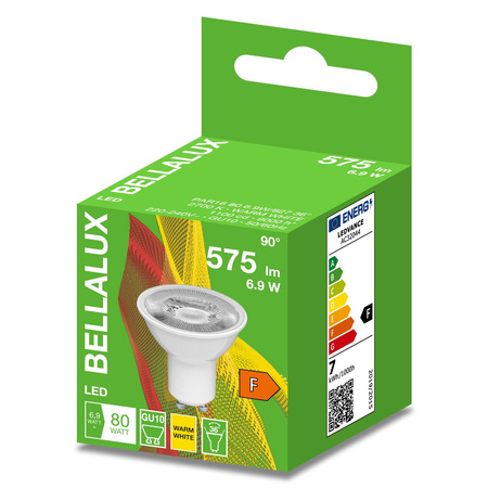 LED žárovka GU10 6.9W = 80W 575lm 2700K Teplá bílá 36° BELLALUX