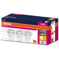 3x LED žárovka GU10 4.5W = 50W 350lm 2700K Teplá bílá 60° OSRAM HODNOTA