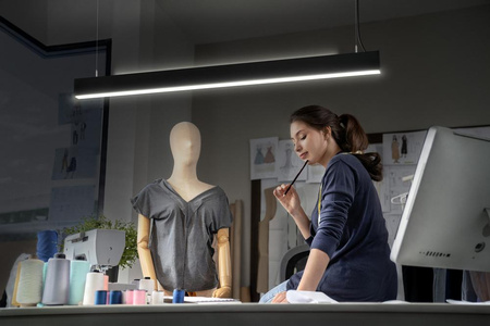 42W 4400lm 4000K neutrální stmívatelné černé kancelářské svítidlo Ledvance Line Luminaire