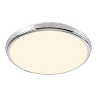 Plafond LED stropní světlo Povrchová montáž 18W 1600lm 3000-6500K CCT RGB Chrome IP44 Moderní Balthasar Rabalux