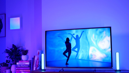 2x RGB LED herní stolní lampa + TW 28cm světelná lišta Smart App SMART+ WiFi Moodlights OSRAM