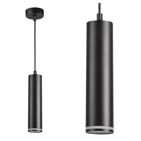 Stropní závěsné svítidlo s převisem GU10 černé PARIS Sanico Goldlux