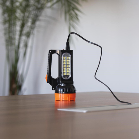 Svítilna Dobíjecí svítilna Workshop Solární LED 1.5W 150LM přední / 2.1W 500LM boční LB0169 LIBOX