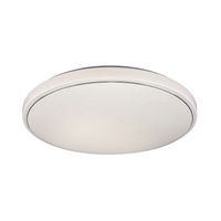 Plafond LED stropní světlo Povrchová montáž 60W 4800lm 3000-6000K CCT RGB časovač Stmívatelné dálkové ovládání Bílá Moderní Bruce Rabalux