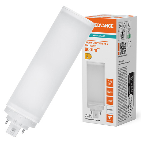 LED žárovka DULUX GX24q-2 7W = 18W 800lm 4000K neutrální bílá LEDVANCE