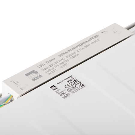 Kancelářský panel LED Plafond 60x60 36W 4320lm 4000K Neutral 110° Flush Mounted Square White BAREV KANLUX