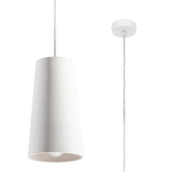 GULCAN GU10 Závěsné stropní svítidlo Keramický převis Minimalistická bílá SOLLUX