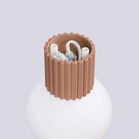 Koupelnové nástěnné svítidlo G9 Round Brown Modern Matte IP44 Halo Sollux