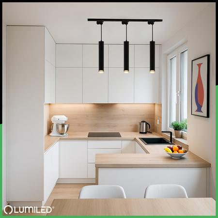 Stropní závěsné svítidlo 29cm Reflektor GU10 LED ELIGIS Black LUMILED