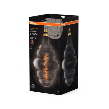 Dekorativní LED žárovka E27 NEST 4.8W = 10W 100lm 1800K Teplá bílá 320° vlákno stmívatelné OSRAM Vintage 1906