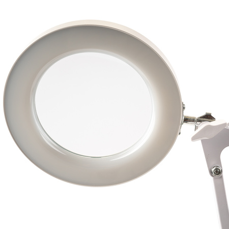 Stolní lampa LED 8W CCT Kreslící stolní lampa 3x zvětšovací sklo LUCA 2 White LUMILED