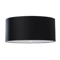 LED stropní svítidlo Plafond OTTO 5xE27 Kruhové svítidlo 60 cm černé SOLLUX