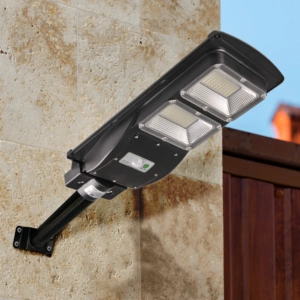 Reflektor LED 168-650lm 6000K IP65 6W Solar Black se senzorem pohybu a soumraku + dálkové ovládání STREET-6 GOLDLUX (Polux)