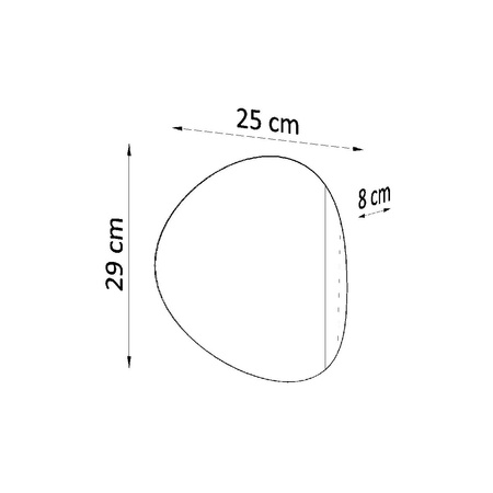 SENSES LED nástěnné svítidlo 2xG9 Nástěnné svítidlo Oval černé SOLLUX