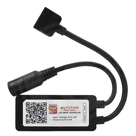 Ovladač pro RGBW WiFi SMART TUYA LED pásky 6A 5-24V 72W 144W Black LVT