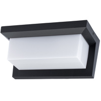 Zahradní nástěnné svítidlo Elevation E27 CETUS BLACK Obdélníkové