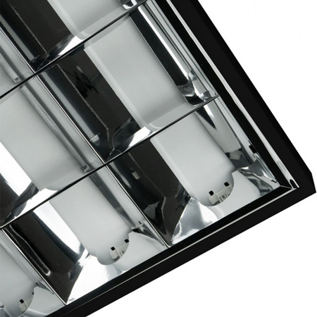 Přisazené svítidlo Raster LED 4 x T8 60 cm G13 Black