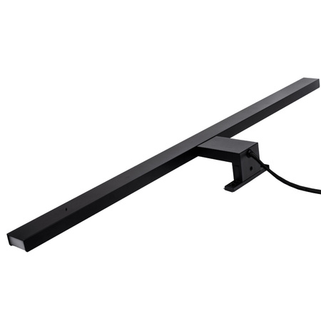 LED nástěnné svítidlo do koupelny 8W 900lm 4000K Neutrální 120° Černá IP44 SAMOS Sanico Goldlux