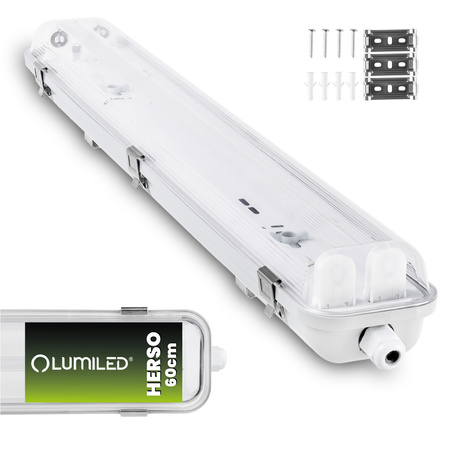Hermetické Prachotěsné svítidlo T8, G13 IP65 60cm HERSO LUMILED