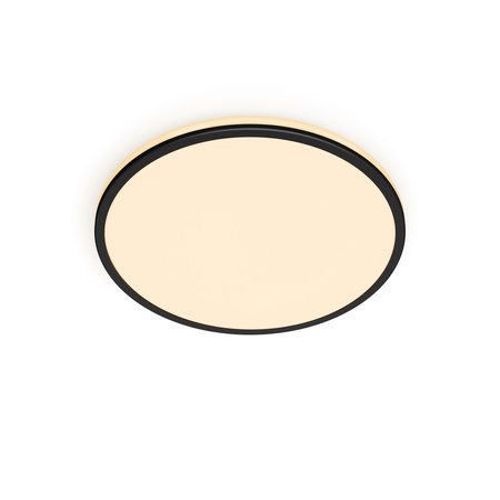 Plafond LED stropní svítidlo OZZIET 18W 2700K 30cm černé kulaté PHILIPS stropní svítidlo s povrchovou montáží
