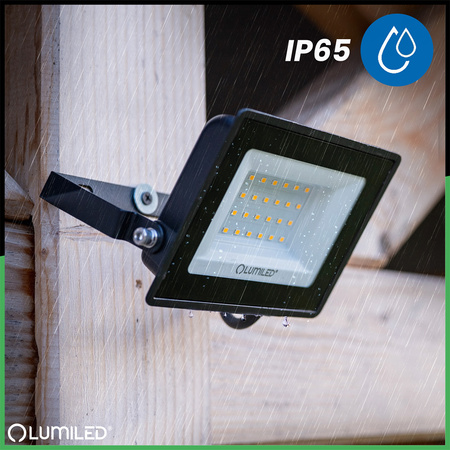 LED Reflektor 30W, 2700lm 6500K IP65 Černá ZUNA2 LUMILED