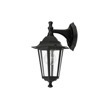 Zahradní svítidlo LED nástěnné svítidlo VELENCE E27 IP43 Downward Lantern Black RABALUX