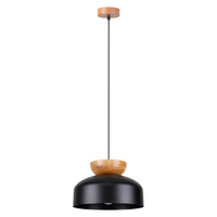 MARION E27 černá skandinávská závěsná lampa SOLLUX