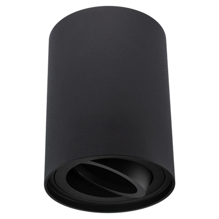 Povrchové Halogenové svítidlo GU10, SPOT TUBA 115mm Nastavitelná Kulatá Černá AMAT-L LUMILED