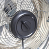 Stolní ventilátor Cirkulátor vzduchu Stojací stolní ventilátor v retro stylu 15W CHROM