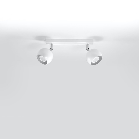 OCULARE stropní svítidlo 2xGU10 Reflektor Halogenové svítidlo Pohyblivé 30cm Bílé SOLLUX