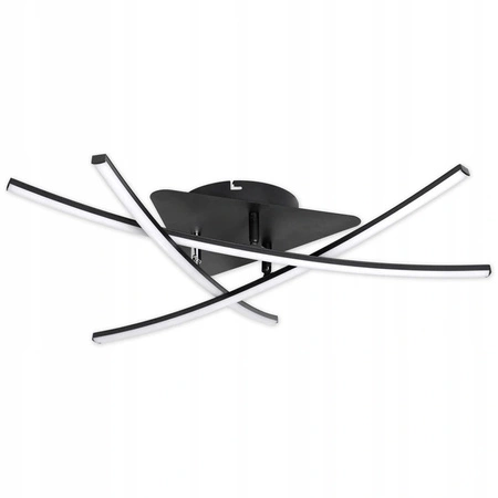 Geometrické stropní svítidlo PLAFON LED lustr MODENA LORIA 29W 4000K černá